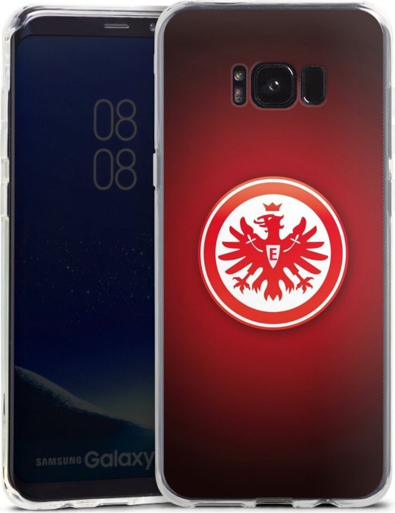 DeinDesign Handyhülle für Samsung Galaxy S8 Plus Silikon Hülle Case Smartphone Schutzhülle Eintracht Frankfurt Offizielles Lizenzprodukt Wappen