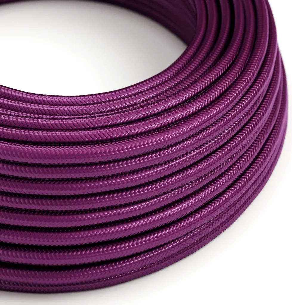 Fil Électrique en Tissu Ultraviolet pour Lampe Design RM35 - 10m Souple