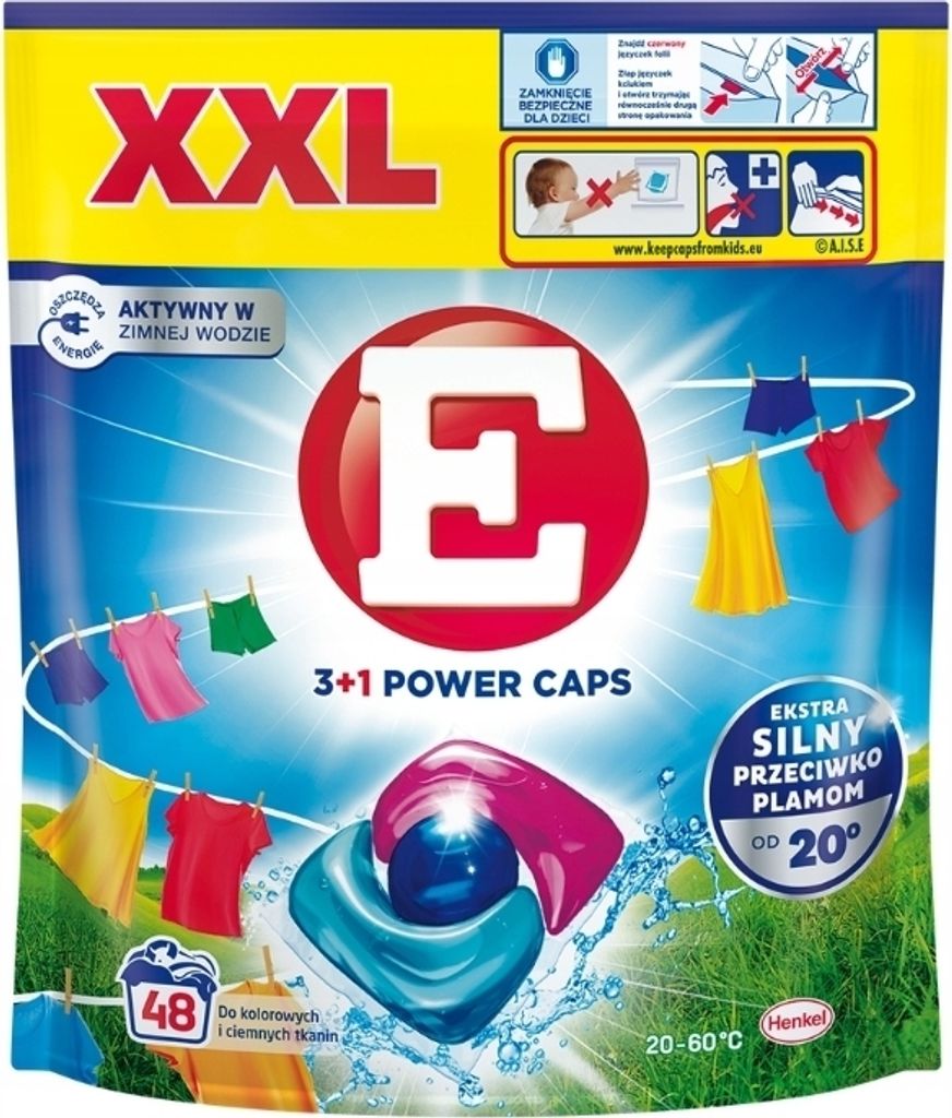 E Kapsułki do prania Color 48 sztuk Zdjęcie produktu 