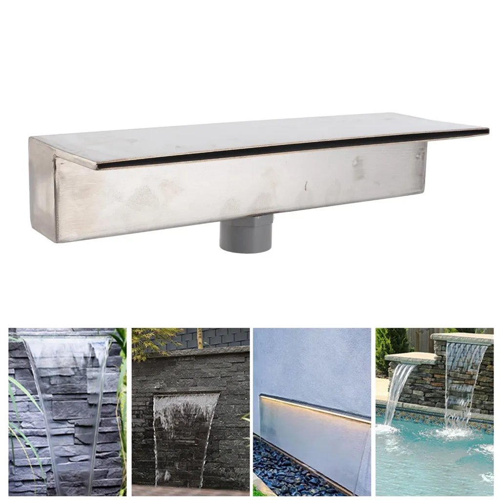 Cascade inox 304 anti-corrosion pour réparer ou créer une fontaine de jardin