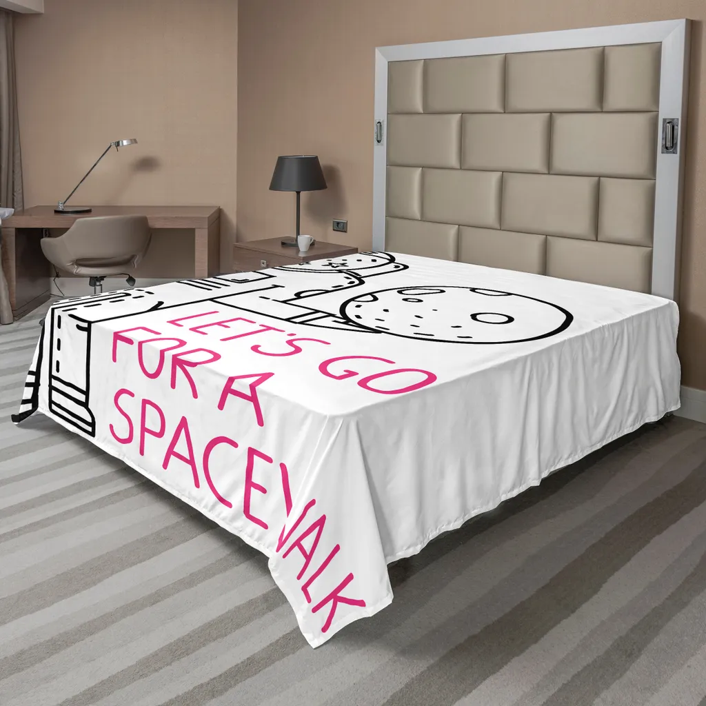 Drap de Lit Douceur Confortable Space Walk avec Imprimé Homme aux Étoiles