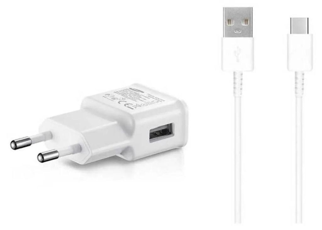 Įkroviklis Samsung EP-TA200NWE 15W + Type-C kabelis baltas Image du produit 