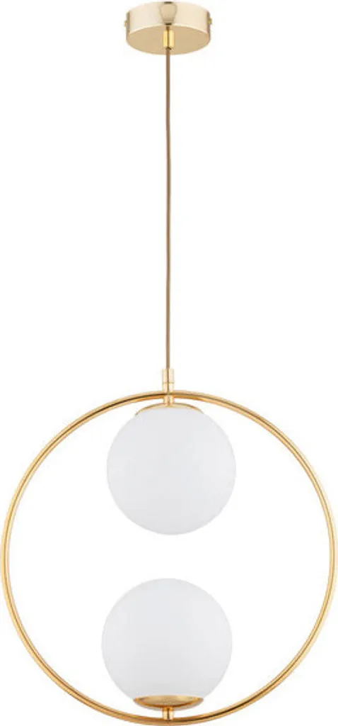 Luminaire de Salle à Manger Suspension AVIA Dorée pour Ambiance Tamisée