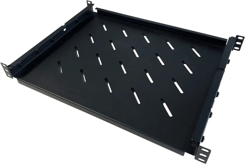 Plateau Fixe 19 Pouces Profondeur Variable 550-790mm pour Rack Serveur