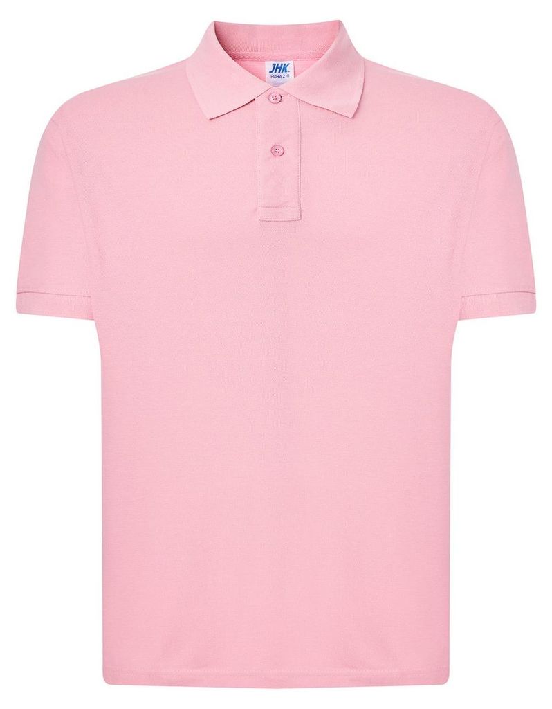 JHK - Poloshirt für Herren LT4537 (S) (Pink)