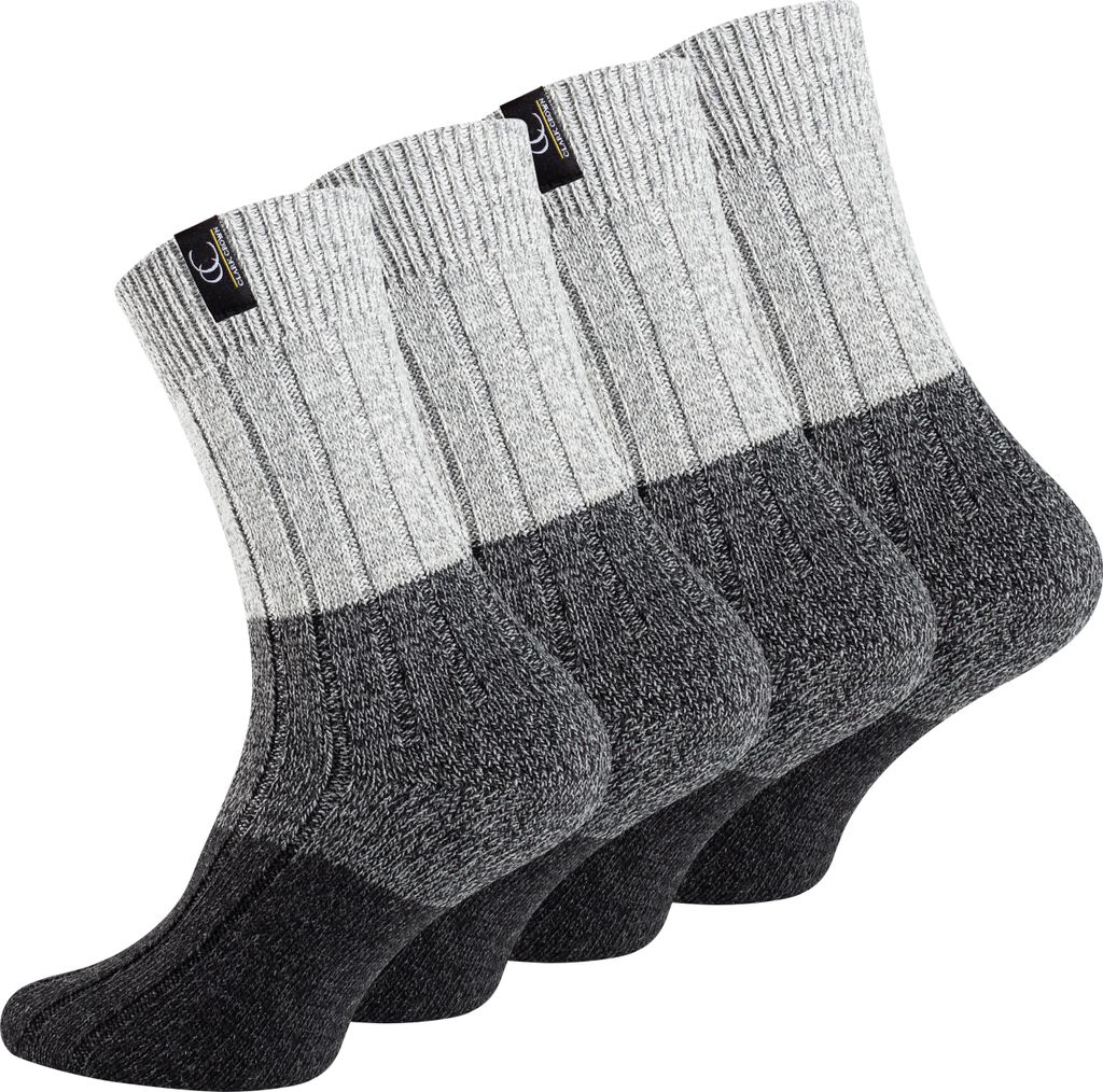 Clark Crown Norweger Wollsocken 4 Paar 39-42