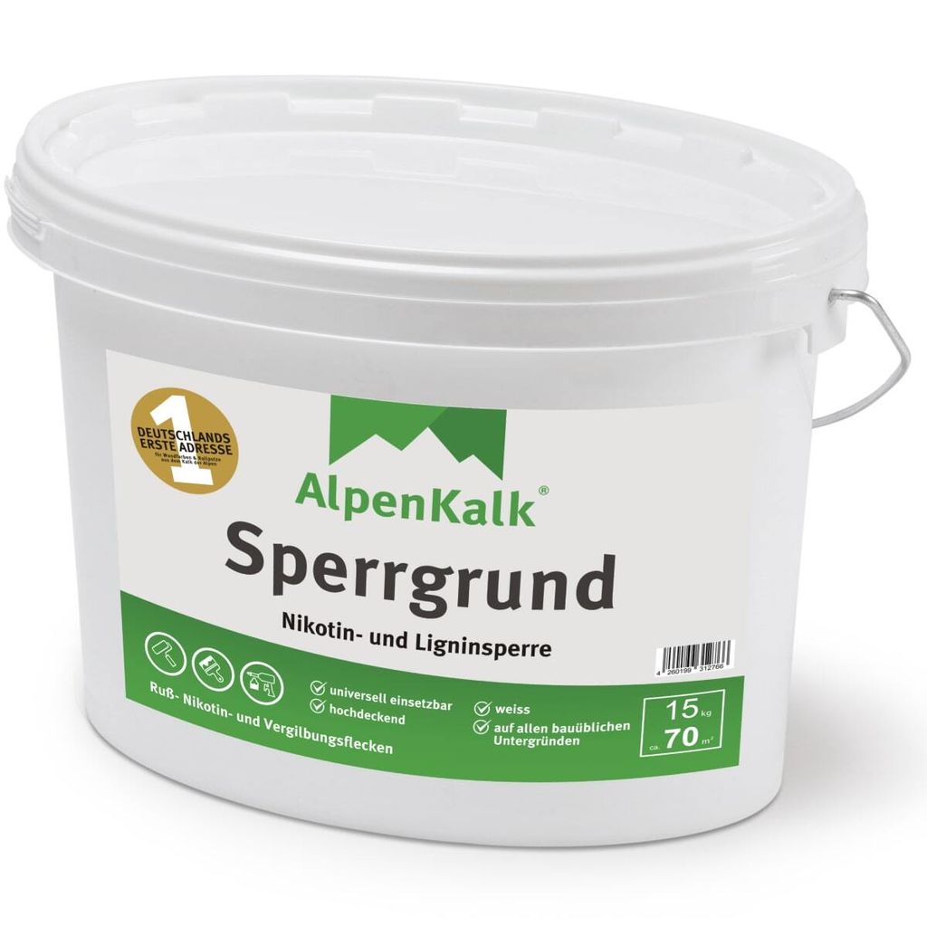 AlpenKalk® Sperr- und Isoliergrund 15 kg / 70 m² Produktbild 
