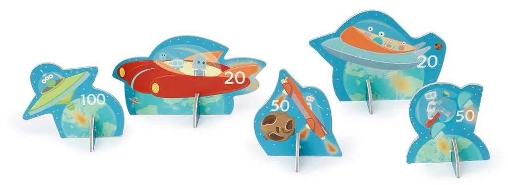 Sarbacane Dart Set Espace Scratch avec Fléchettes Ventouses Ultra Légères