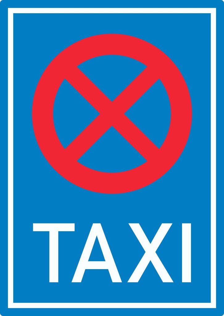 Aufkleber Taxistand A2 (420x594mm)