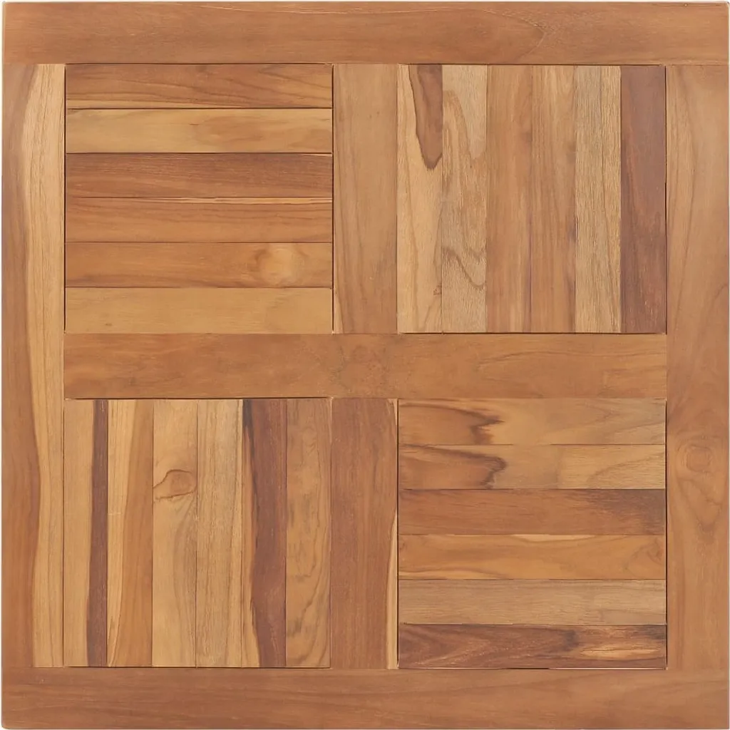 Piano Tavolo da Esterno Teak 80x80 SYFAX - Resistente e Naturale