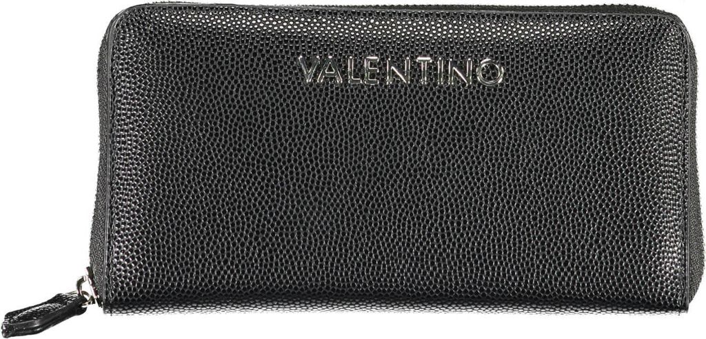 Elegante Damen Geldbörse Schwarz mit Praktischen Fächern & Produktbild 