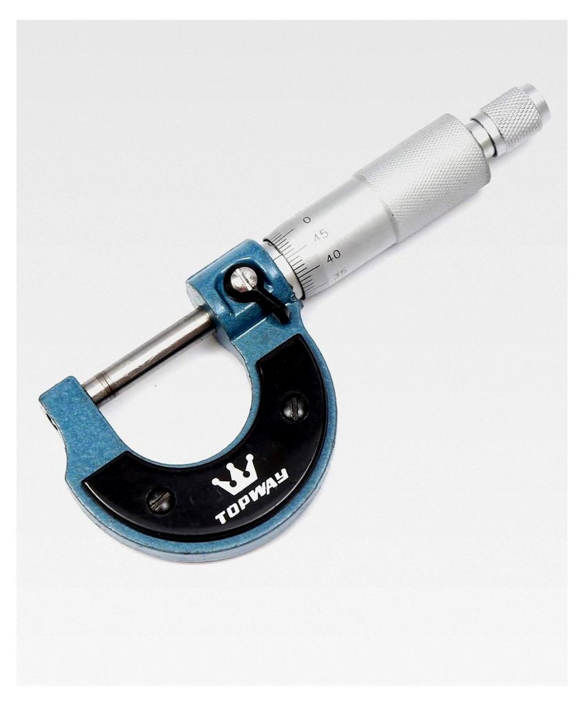 Mikrometer Werkzeug 0-25mm mit Kalibrierschlüssel und Gehäuse