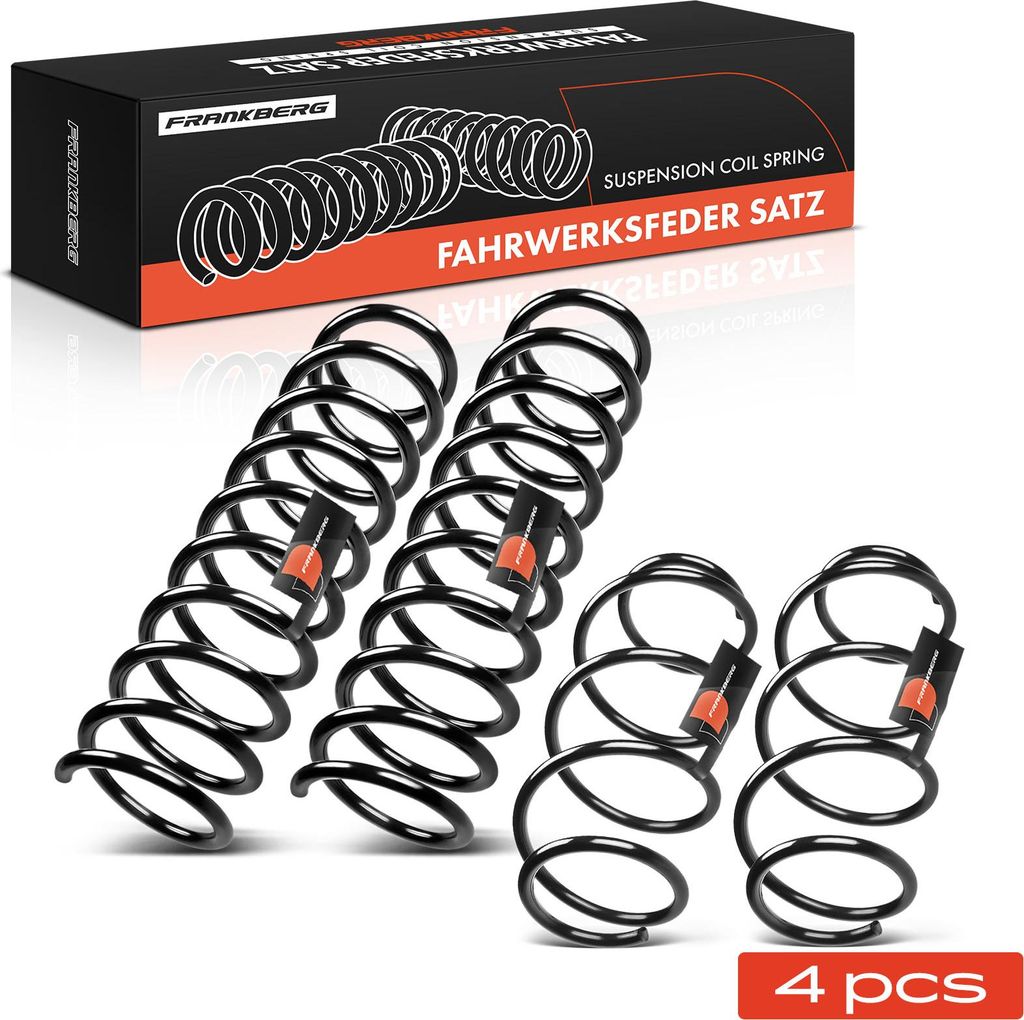 Frankberg 4x Fahrwerksfeder Vorne Hinten für Volvo V40 Kombi 1.8L 1.9L 2000-2004