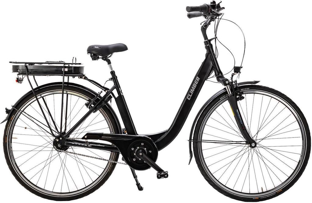 28 Zoll E Bike CLIMBER Elektro Fahrrad City Pedelec Shimano Mittelmotor 36V