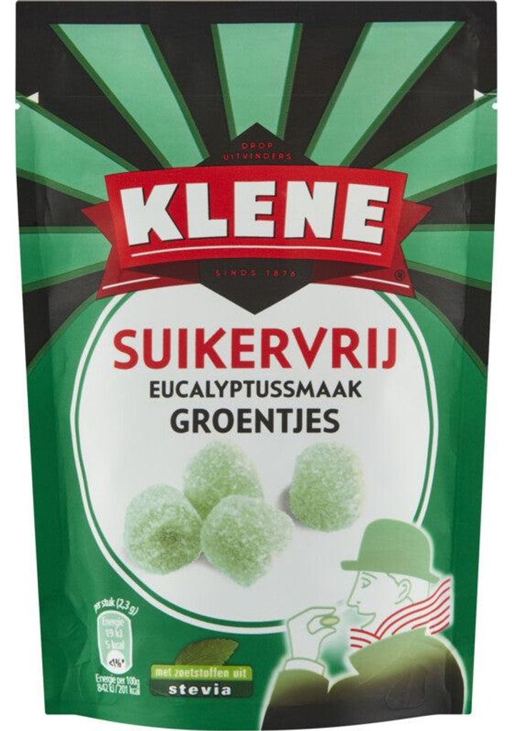 Klene Groentjes Suikervrij 90g – gomme da masticare alla Immagine del prodotto 
