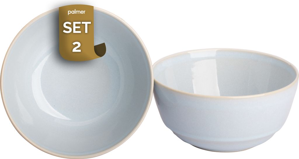 Palmer Barolo, Schale, Ø 16 cm, 2 Stück, hellblau Steinzeug