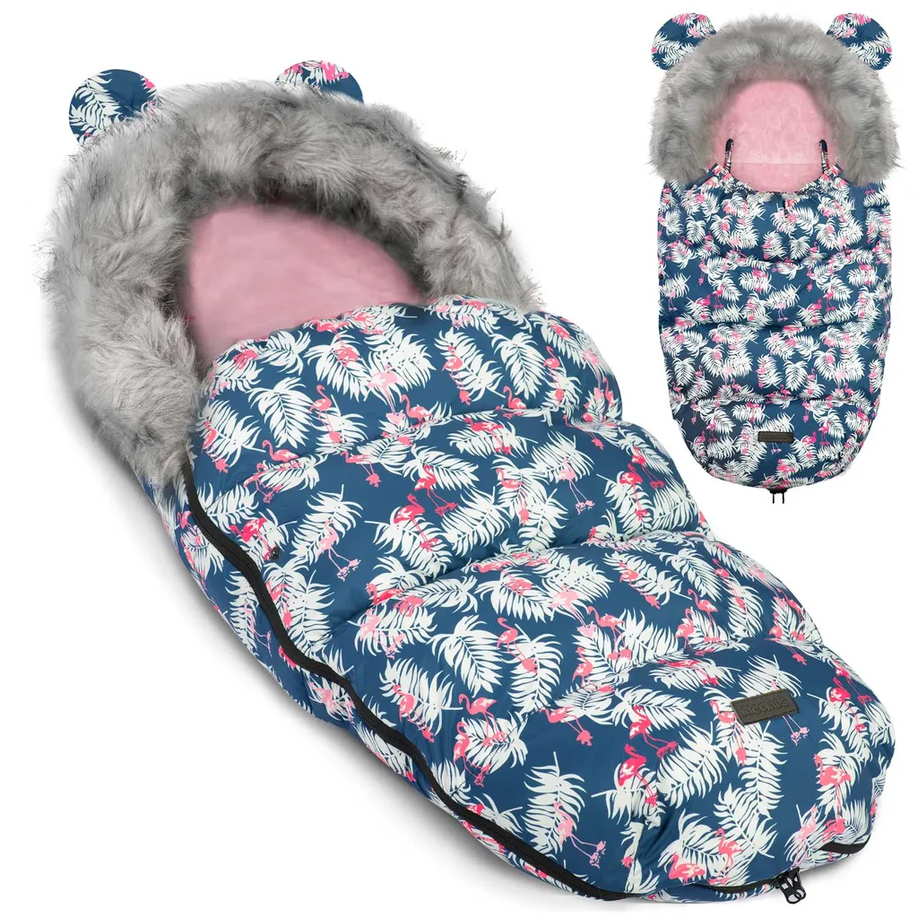 Sac de couchage hiver pour luge et poussette Ricokids Elmi bleu