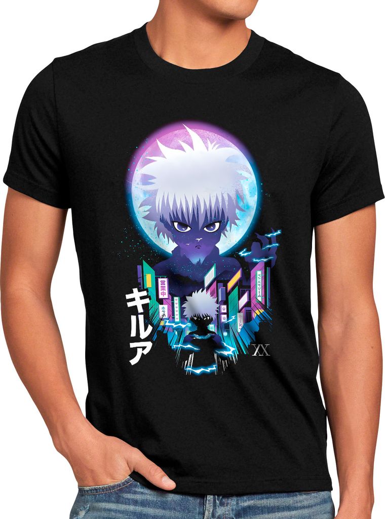 BaumwolleCloud Killua Zoldyck Herren T-Shirt hunter anime japan manga x
