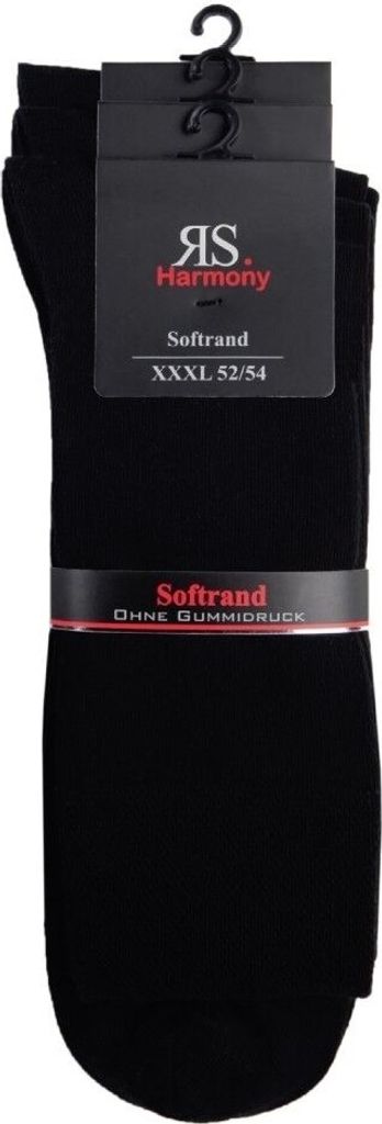 3 Paar Socken Baumwolle Übergröße Herren schwarz mit Produktbild 