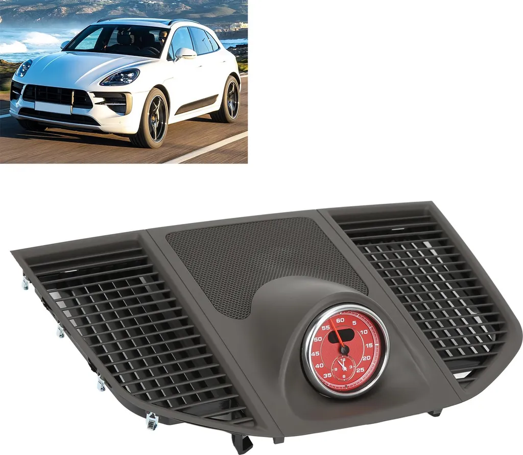 Chronomètre Central de Console pour Macan 2014-2020 avec Cache Supérieur