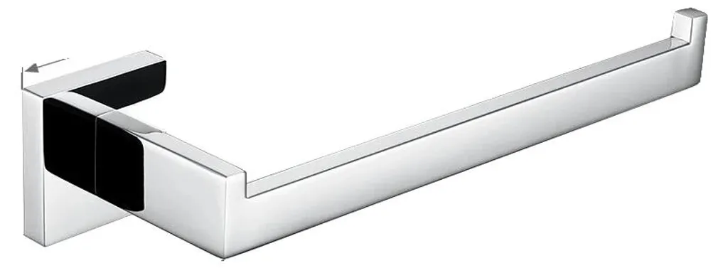 Porte-serviettes inox chrome poli anti-corrosion montage mural rapide