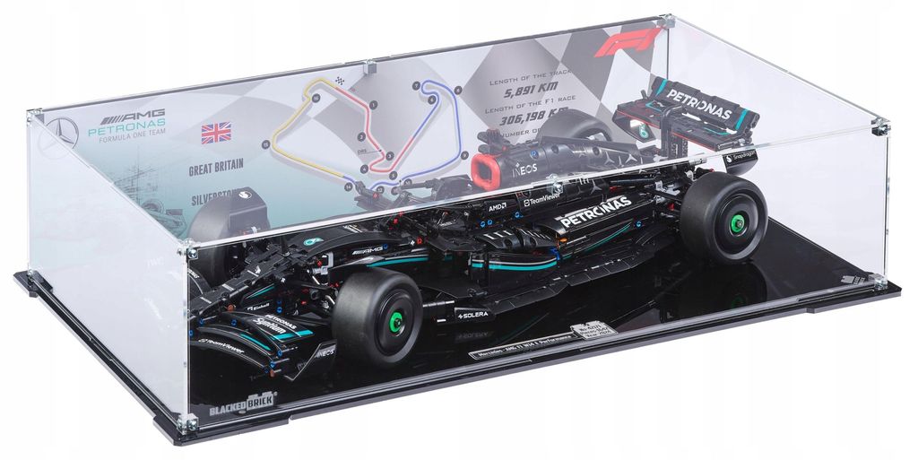 Čierna vitrína s potlačenou zadnou stenou pre LEGO® 42171 Obrázok produktu 