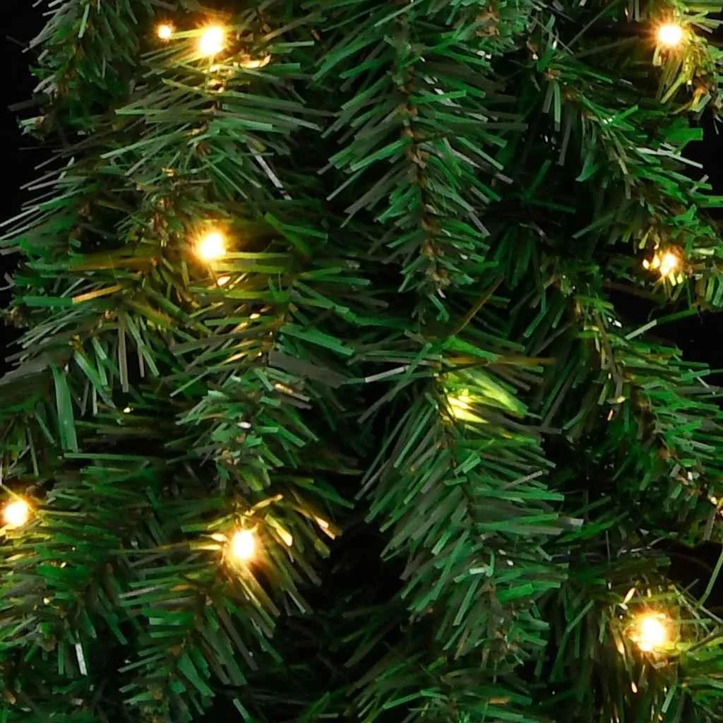 vidaXL Sapin de Noël Artificiel Lumineux 130 LED 210 cm avec Support - 5