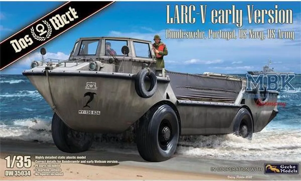 LARC V Early DW35034 L'ŒUVRE avec Détails Authentiques Armée Allemande