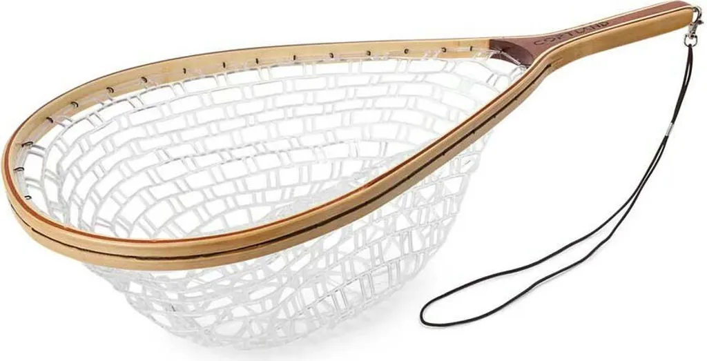 Épuisette truite Cortland Bamboo idéale pour le wading et la mouche