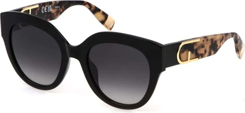 Lunettes Furla SFU813V 53700Y - Monture Noir Brillant Femme Chic