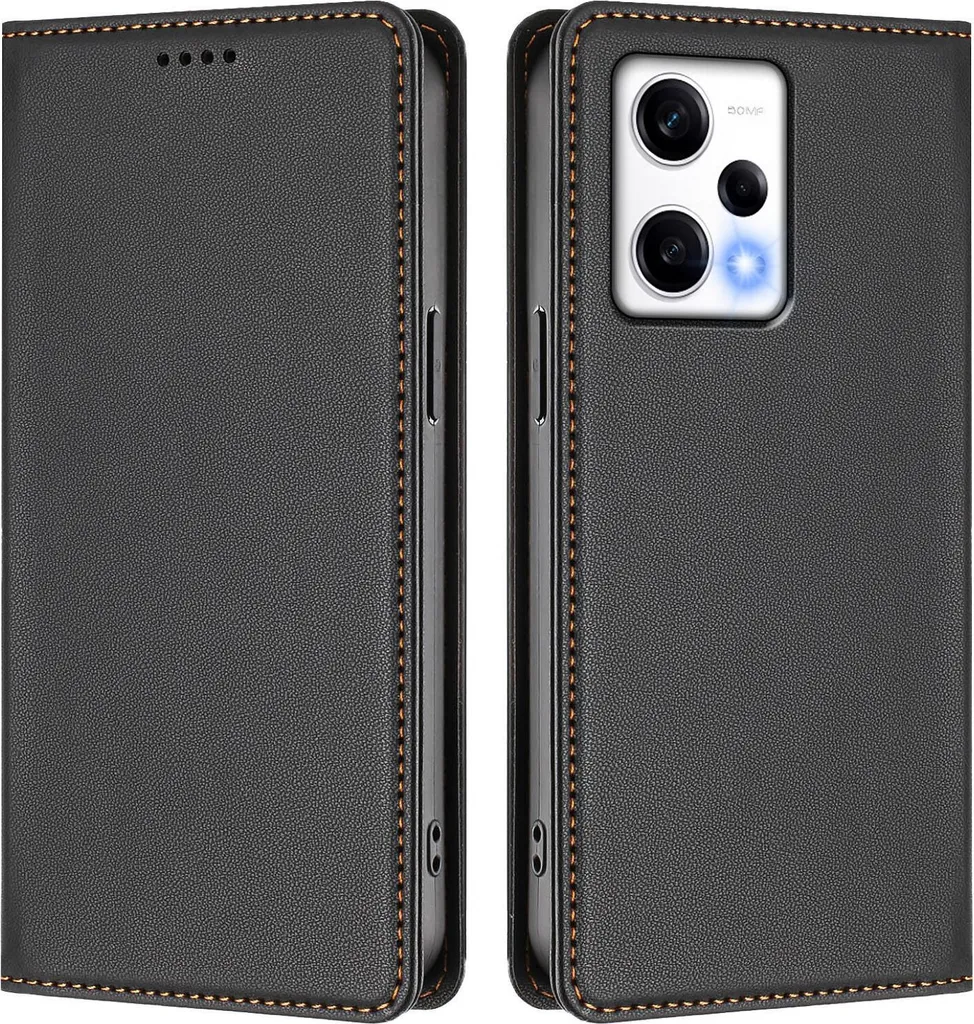 Cover a Libro per Redmi Note 12 Pro 5G / Poco X5 Pro - Wallet Case Nero