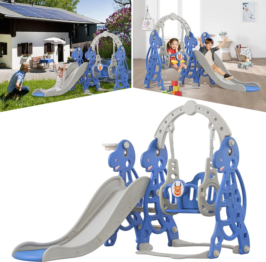 Toboggan pour bébés intérieur et extérieur avec balançoire sécurisée