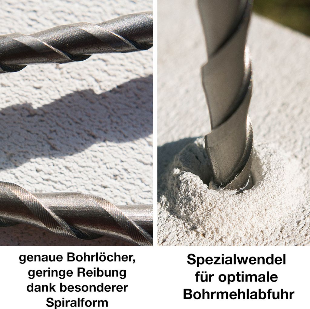 sds plus Steinbohrer 3er Set Ø 10-14-20 mm x 40 Produktbild 3