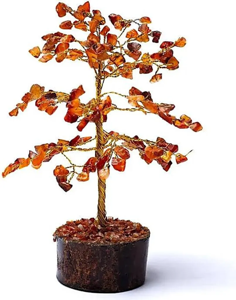Arbre en Cornaline 18 cm : Redonnez de l'énergie et du style à votre déco