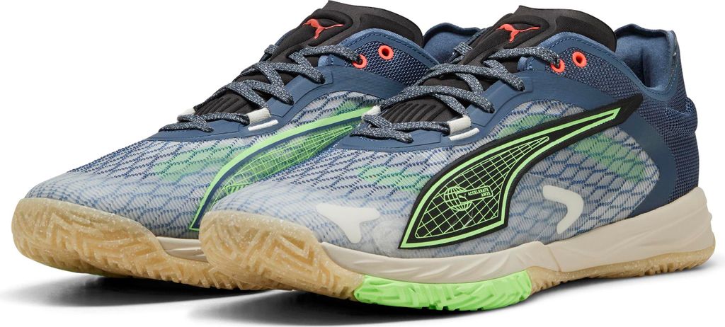 Puma Handballschuhe Accelerate Nitro SQD 4 Forever Better Special Edition, blau, 42, Herren