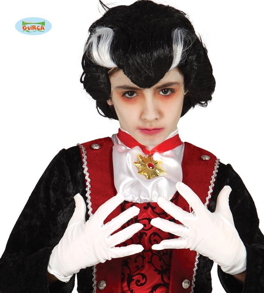 Guanti di carnevale bianchi - bambini Immagine del prodotto 