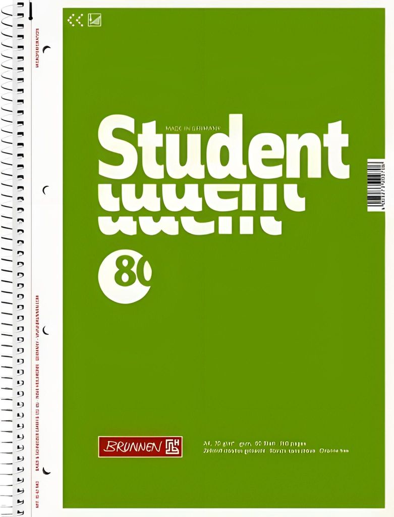 BRUNNEN Collegeblock A4 unliniert/blanko 80 Blatt 1067940 Produktbild 