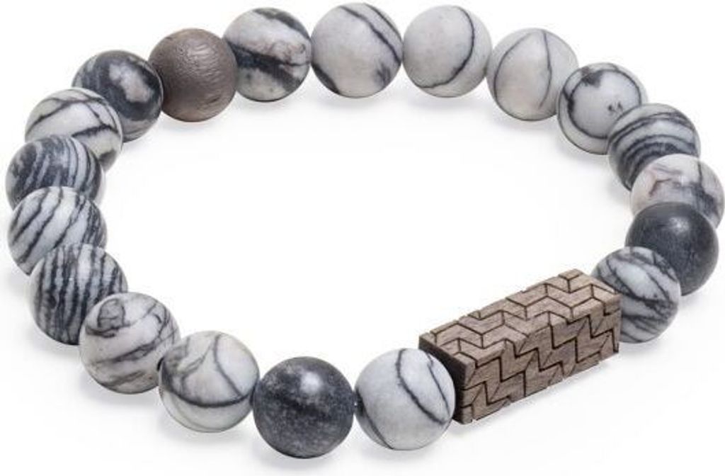 BeWooden Armbänder Viame Bracelet grau L
