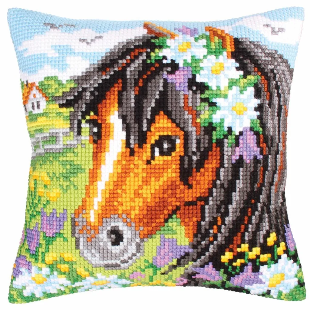 Réussir sa broderie facilement : Kit point de croix CdA Horse 5208 40x40