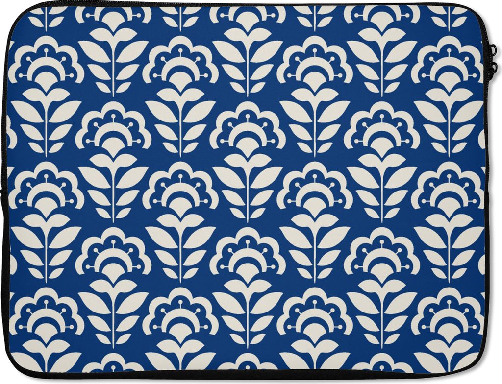 MuchoWow Laptop Hülle 15 Zoll Sonnenblume - Blau - Design Laptoptasche - Laptoptasche - Sleeve - Rundum-Schutz