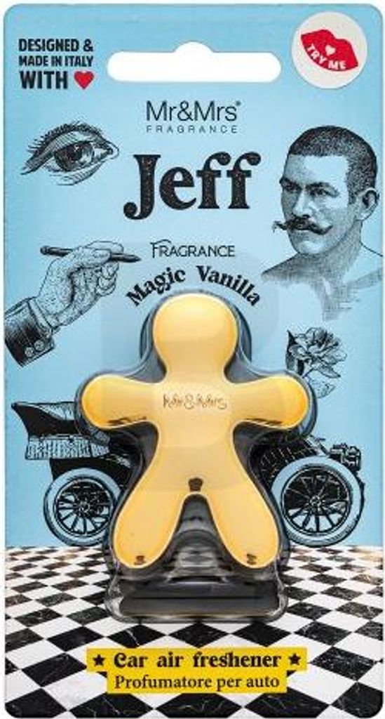 Mr&Mrs Fragrance Jeff Chrome Car Air Freshener Magic Vanilla