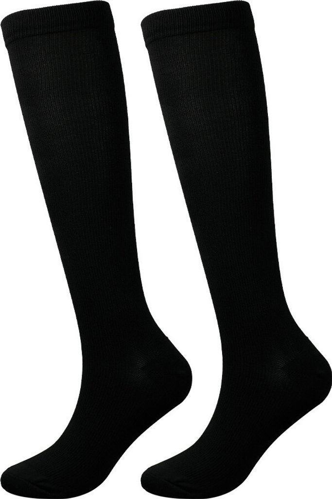 INF XXL Kompressionsstrümpfe für Männer & Frauen (Schuhgröße 44+) Schwarz M