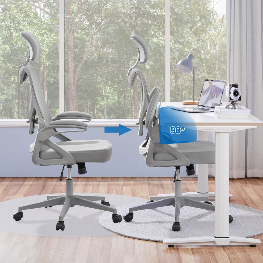 Yaheetech Bürostuhl Ergonomisch, Schreibtischstuhl mit Produktbild 10