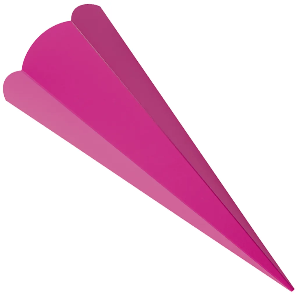 Cornet d'École Rose 680mm Hexagonal : Solution DIY Rentrée Réussie