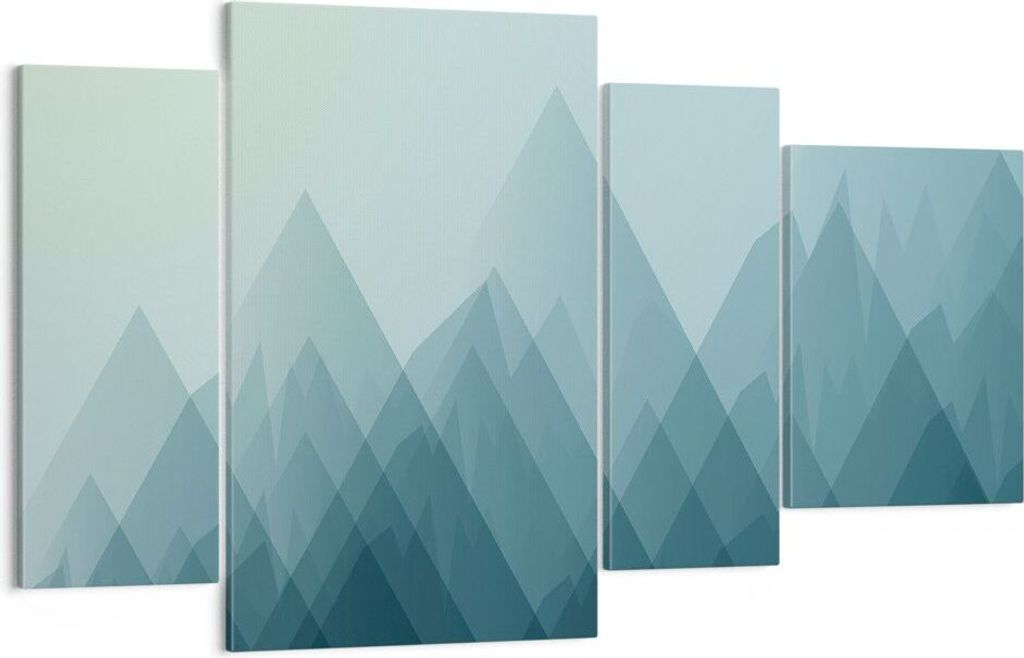 Bild auf Leinwand - Leinwandbild - Abstraktion modern - 120x70cm - Wand Bild - Wanddeko - Leinwanddruck - Bilder - Kunstdruck - Wanddekoration - Le...