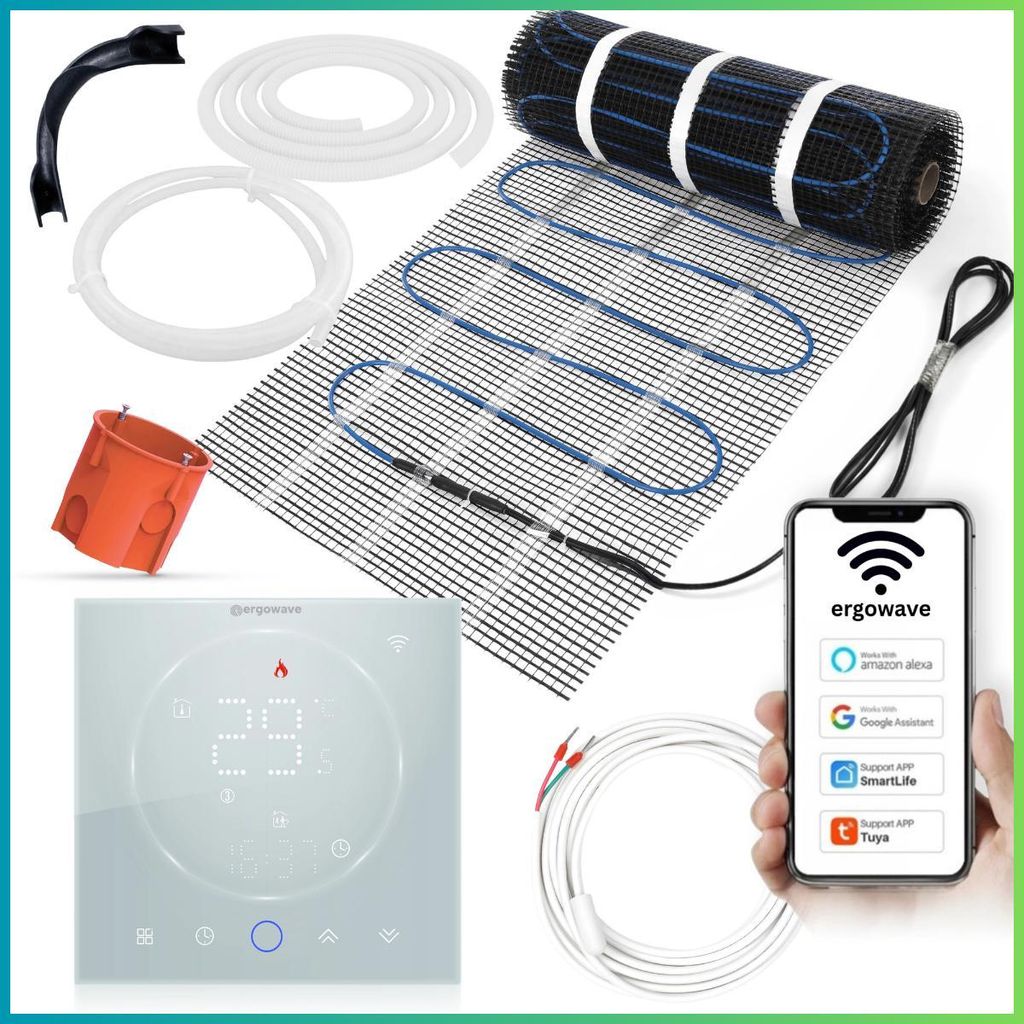 Elektrische Heizmatte ergowave 160 W/m² + CLEAR WiFi, Produktbild 