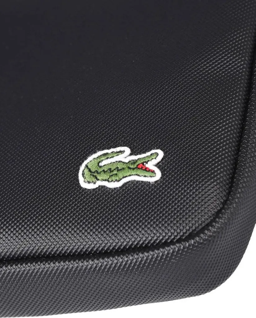 Lacoste Borsa Viaggio Flat Crossover LCST Noir - Leggera e Sicura - 13