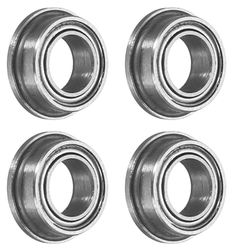 4 Stš¹ck MF74ZZ Flanschkugellager, 4 x 7 x 2,5 mm Chromstahl Doppelt Geschirmt ABEC3 ZV2 Flanschlager