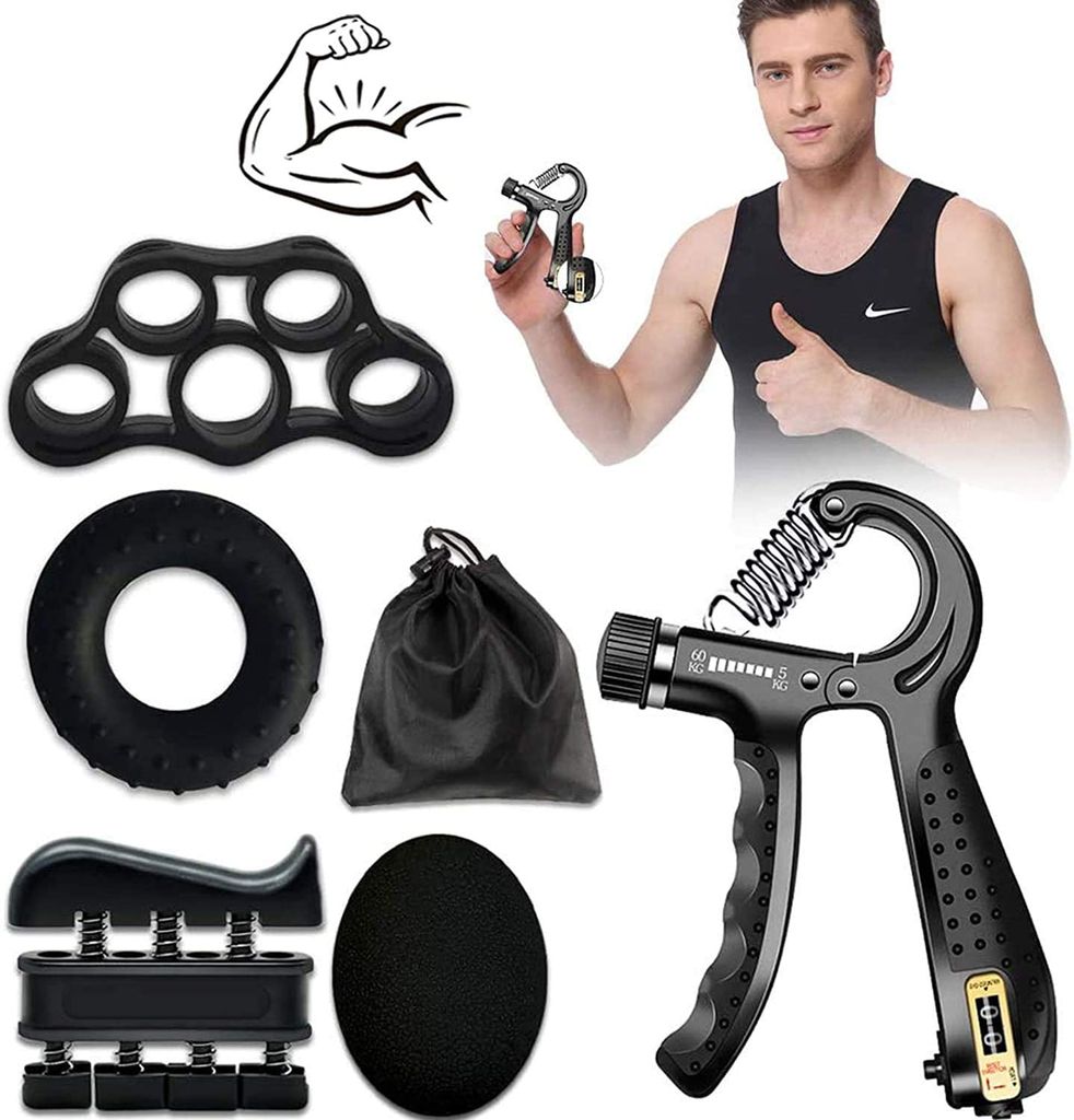 5-60KG Fingerhantel Unterarmtrainer Handtrainer Fingertrainer Hand Grip Fitness 