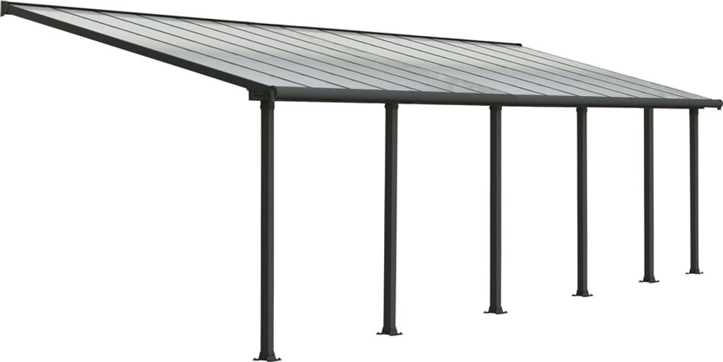 Palram - Canopia Aluminium Terrassenüberdachung Olympia Anthrazit 295x860x305 cm